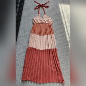 Pink Lily Halter Maxi Dress size Medium